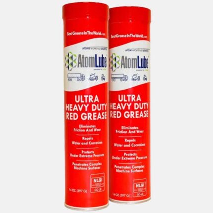 Ultra Heavy Duty Red Grease, 2-Pack of 14 Oz. Tubes Waterproof Lubricant & High Temp Grease
